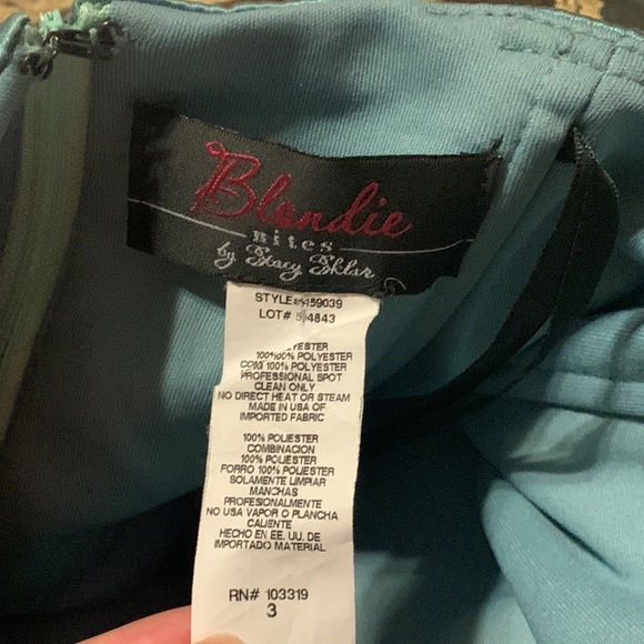 Blondie Nites Green and Brown Dress Henna Design Tulle Prom Formal Dress Size 3 - Picture 6 of 8